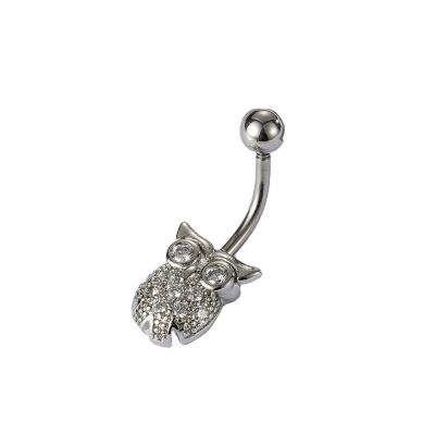 China OEM/MOQ FASHIONABLE Wholesale Luxury Gift Set Crotch Set Gold Titanium Sliver Plated Belly Piercing Ring for sale