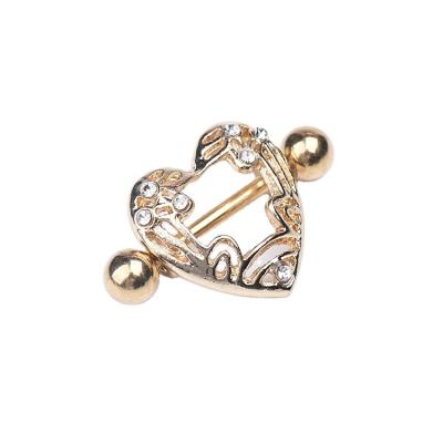 China Gun Ear Studs Border Europe and USA Heart Piercing Hot Selling Earrings for sale