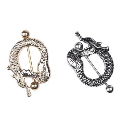 China Gun ear studs European and American border hot-selling Chinese dragon earrings for sale