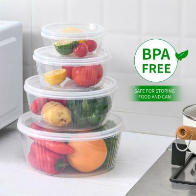 China Freshness Preservation Heat Resistant Plastic Microwable Storage Containers for sale