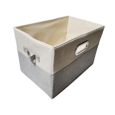 China Sustainable Wholesale Foldable Multipurpose Cardboard Drawer Square Cloth Storage Box Non Woven Fabric Storage Box for sale