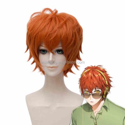 China Messenger Cosplay Wig 30cm Orange 707 Synthetic Anime Hair Mystic Straight Short Wig for sale