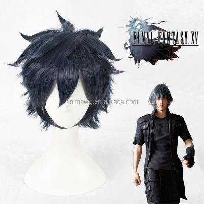 China Straight 35cm Short Blue&Black Wig Mixed Noctis Lucis Caelum Anime Cosplay Wig CS-326B Wig from Final Fantasy 15 for sale