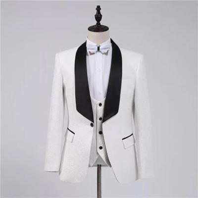 China Breathable Party Prom Groom Tuxedo Blazer Shawl Lapel Suit Masculino Men Suits For Wedding for sale