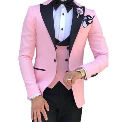 China 2020 New Breathable Three Piece Set Plus Size Blazers Classic Groom Tuxedo Suit for sale