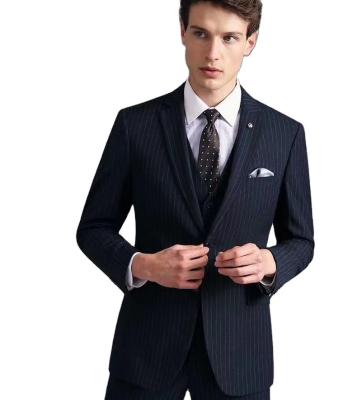 China Breathable Fashion Mesh Tuxedo Suit Luxury Wedding Jacket&Vest&Pant Blazer For Men for sale