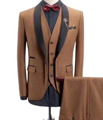 China B&C Breathable Custom Made Fashion Three Piece Business Party Tuxedo Masculine Men Wedding Suits for sale