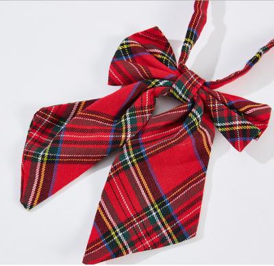 China Pattern Fashion Plaid High School Party Metting Bow Tie Accessories Gift Ties Women's Bow Tie for sale