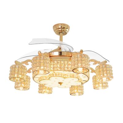 China China Factory Direct Modern Chandelier Indoor Decorative Ceiling Fan With Led Light for sale