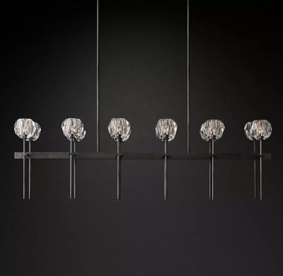 China Modern Modern Pendant Lights Clear Crystal Chandelier For Dining Room Living Room Villa Indoor Chandelier for sale