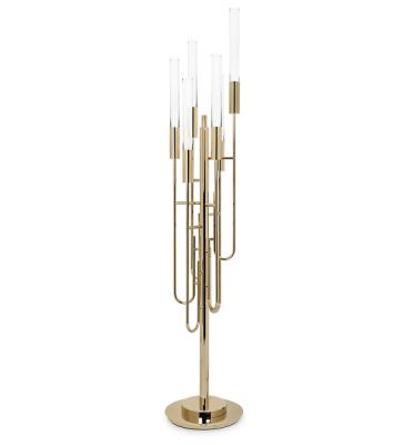 China Six Nordic Minimalist Creative Bedroom Light Bar Floor Chandelier Designer Art Traditional Luxury Floor Lamps for sale