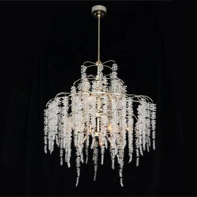 China Modern traditional mail living room chandelier bedroom lamp light luxury villa around creative crystal chandelier for sale