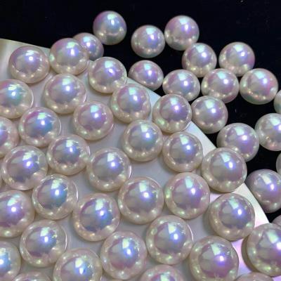 China Jewelry Making Shell Bead Beads For Crafts 8mm 10mm 12mm Round Pearl Beads Loose Bracelet Beads Beads With Hole For DIY Craft Necklaces for sale