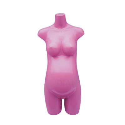 China Original bright white color fiberglass factory outlet mall mannequin female clothes show pregnant mannequins for sale