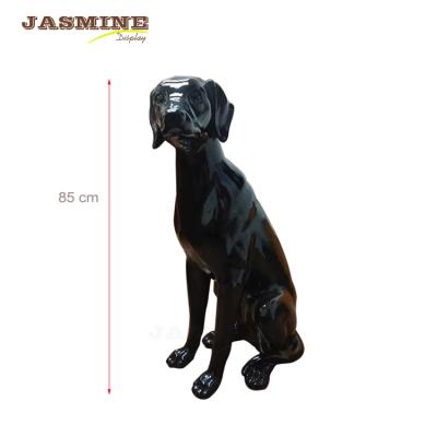 China fiberglass animal mannequin, dog mannequin used for shop decoration for sale