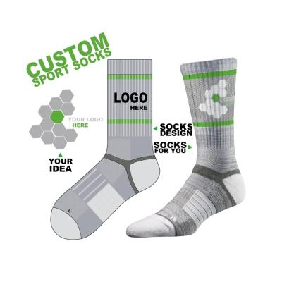 China Breathable Rayon 090 With Your Own Design Skate Basketball Tube Sports Socks Custom Logo Sport Socks Custom Sport Socks for sale