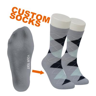 China QUICK DRY (RL) - 004 Design Your Own Business Dress Crew Socks Customize Formal Mens Socks Custom Logo Socks For Men for sale