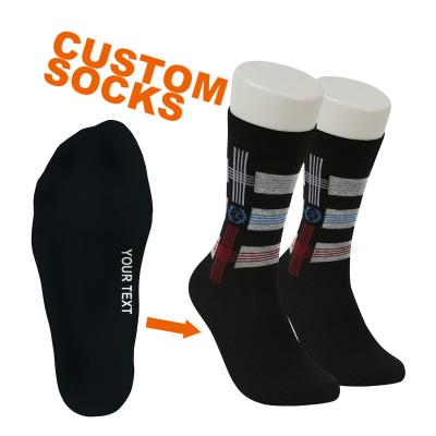 China QUICK DRY (RL) - 008 design and made your own custom crew sock maker men's dress sock socks custom logo customized socks for sale