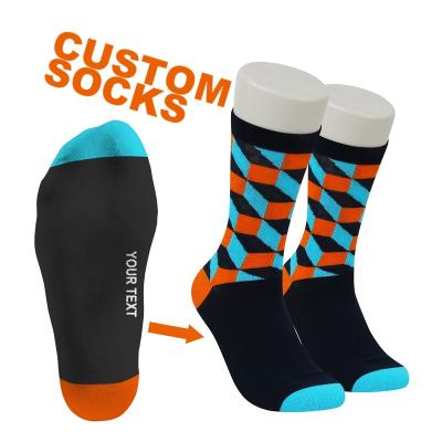 China Raylon 006 QUICK DRY design and made your own brand custom unisex crew business socks men custom socks custom logo for sale