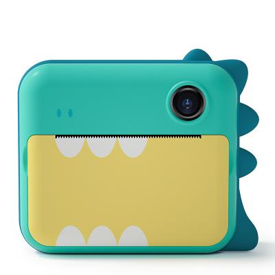 China 2.4 Inch IPS HD 1080P Printing Camera Snapshot Cute Children Blue Dinosaur Amazon Filter Printing Camera Kids Mini Camera for sale