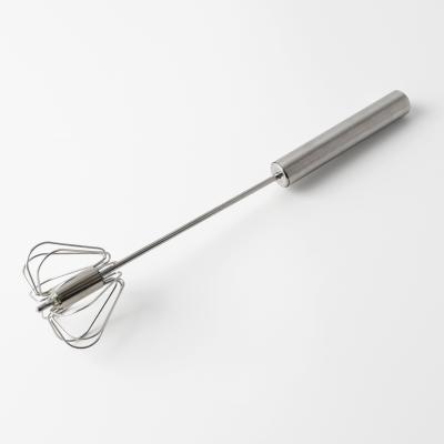 China Best Sustainable Stainless Steel Wire Rotary Beater Food Grade Hand Egg Mixing Manual Black Beater for sale