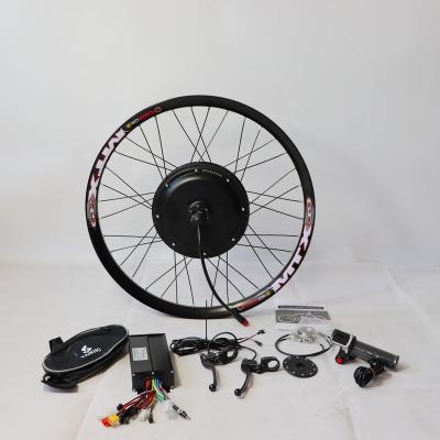 China Single wheel 48v 1500w rear wheel electric bicycle conversion kit with battery for sale