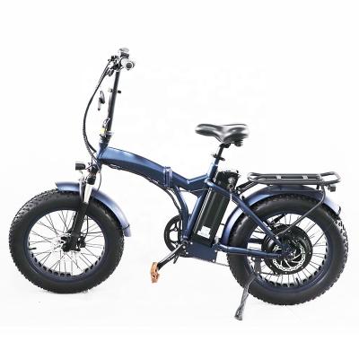 China Aluminum Alloy RJ EBIKE High Quality Electric Bike 20 Inch 1000w Foldable Fat Tire Folding Electric Bicycle for sale