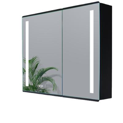 China Lighted 2022 New Arrivals Led Mirror Light Cabinet With Mirror Hotel Bathroom Defog Wall Mounted Lighted Vanity Mirror for sale