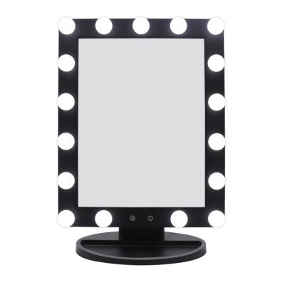 China 2021 New Arrival Hollywood Lighted Dressing Table Makeup Mirror Vanity Desk Mirror With Light Bulbs for sale