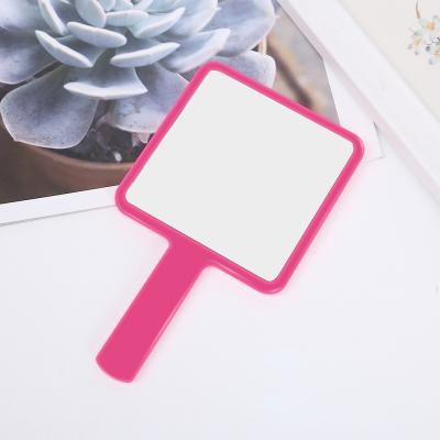 China Customizeze High Logo Makeup List Customized Face Mirror Plastic Hand Held Beauty Mirror ABS Mirror for sale