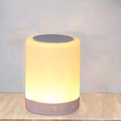 China Modern Colorful Atmosphere Lamp Modern Colorful Atmosphere Bedside Bedroom Lamp Bluetooth Speaker New Arrival Small Night Light for sale