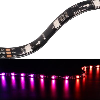 China DC12/24V SMD5050 RGB LED Hotel Strips Flexible Strip Lights With WS2811 IC Inisde Dream Color for sale