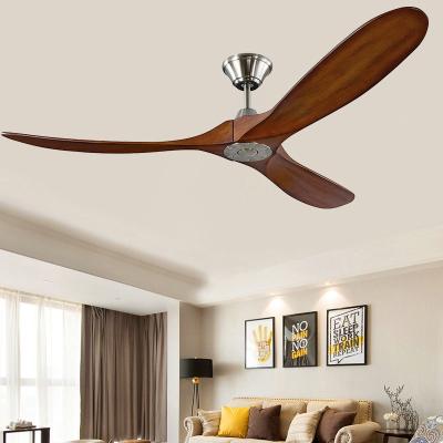 China Household New Hot Selling Energy Saving Wooden Ceiling Fans DC Motor for sale