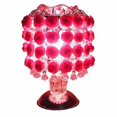 China Factory direct sale modern wedding roses incense lamp rose girl bedroom incense lighting lamp creative bedside lamp for sale