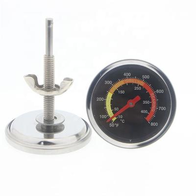 China Stainless Steel Barbecue BBQ Smoker Grill Thermometer Temperature Gauge 50-800 Degree 50-800 Degree for sale