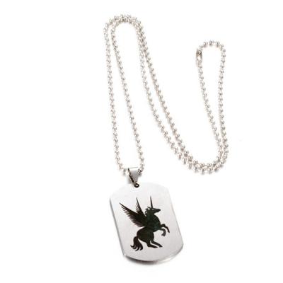 China No Fade Wholesale Stainless Steel Jewelry Making Supply Horse Necklace Charm Pendant for sale