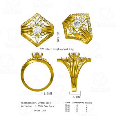 China No Fade Gold Plated Ring Design , Natural Stone Stretch Rings Set For Women Crystal for sale