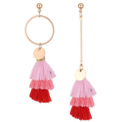 China No Fade Fashion Design Jewelry Boho Thread Tassel Silk Earring for sale