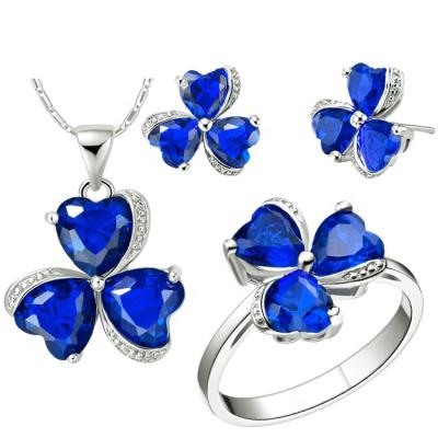 China No Fade Colored Rhinestone Crystal Fashion Jewelry Set Made in China Wholesale for sale