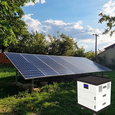 China Microgrid híbrida con almacenamiento de energía LFP para comunidades remotas 5kW 10kWh Sistema en venta