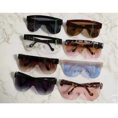 China Fashion Sunglasses Sunway Eyewear New Arrivals Oversized One Piece Sandproof Sunglasses for sale