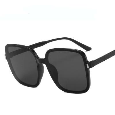 China Fashion sunglasses 2020 new square fashion style cheap plastic sunglasses big frame hot seller for sale