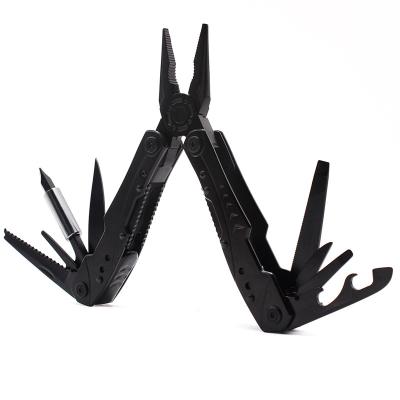 China MULTI FUNCTIONAL Multitool Folding Pliers 12-in-1 Purpose Pocket Multi Tool Kit With Knife Durable Black Oxide Hardened 420 Stainless for sale