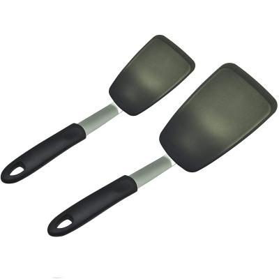 China Durable 600F Silicone Heat Resistant Flexible Rubber Spatulas Set - Silicone Cookware Set Egg Turners, Pancake Flippers for sale