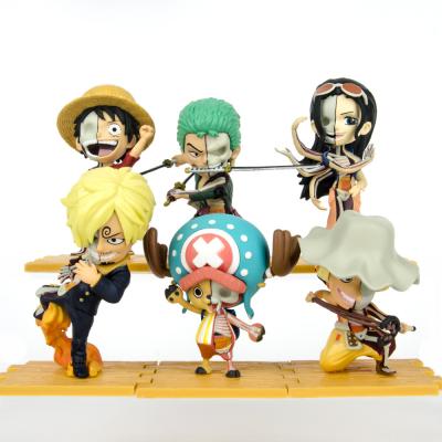 China Cartoon Toy AX-TOYS Ready To Ship Customized Anime Figure One Picec Figure Luffy Zoro Sanji Model Toys Collection Gift for sale