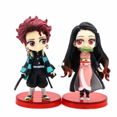 China Cartoon Toy Demon Slayer Kamado Tanjirou Kamado Nezuko Anime Figure Action Figure Cartoon Toy Model Collection Gift Customized for sale