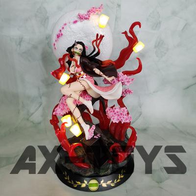 China MODEL TOY Kamado Nezuko Luminous Anime Figure Demon Slayer Action Figure Cartoon Model Toy Collection Gift Customized for sale