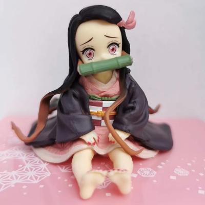 China MODEL TOY Kamado Nezuko lay pose anime figure demon slayer action figure comic toy model Collection gift Customized for sale