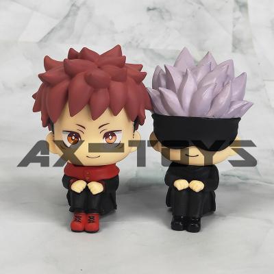 China Cute Anime Action Number Gojo Satoru Itadori Yuji Jujutsu Kaisen Style Collection Gift Customized 2pcs Cartoon PVC Model Toy High Quality for sale