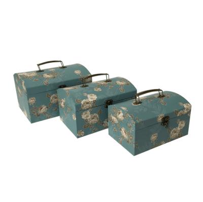 China Wholesale Handmade Cardboard Gift Box Custom Wedding Paper Suitcase for sale